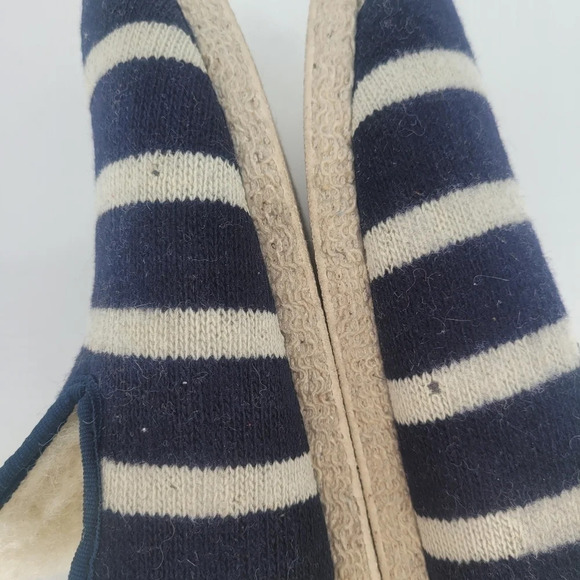 ARMOR lux wool slippers navy white stripe 47 - Picture 3 of 12